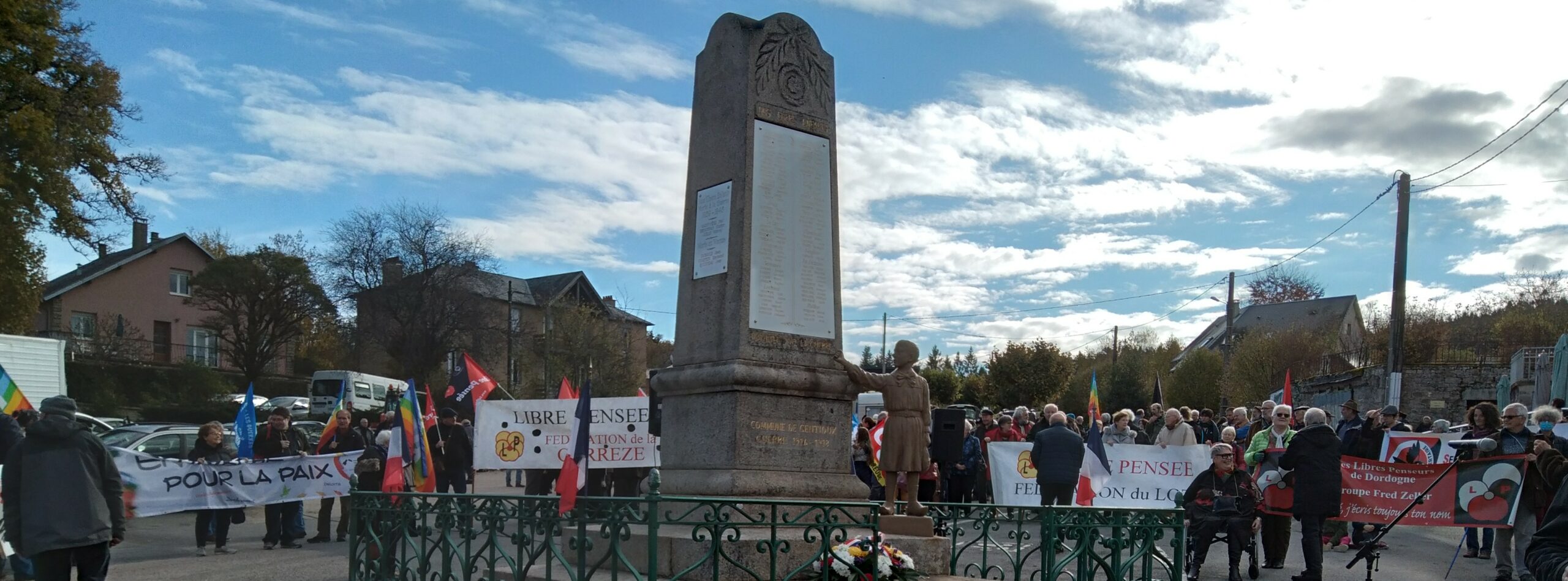 Le 11novembre 2023 Le Monument Aux Morts De Gentioux Aura 100 Ans Site Des Amis Du Monument 